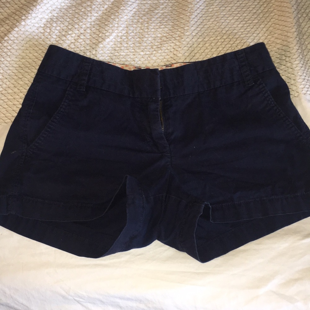 Jcrew 3” chino shorts. Navy. Size 0.